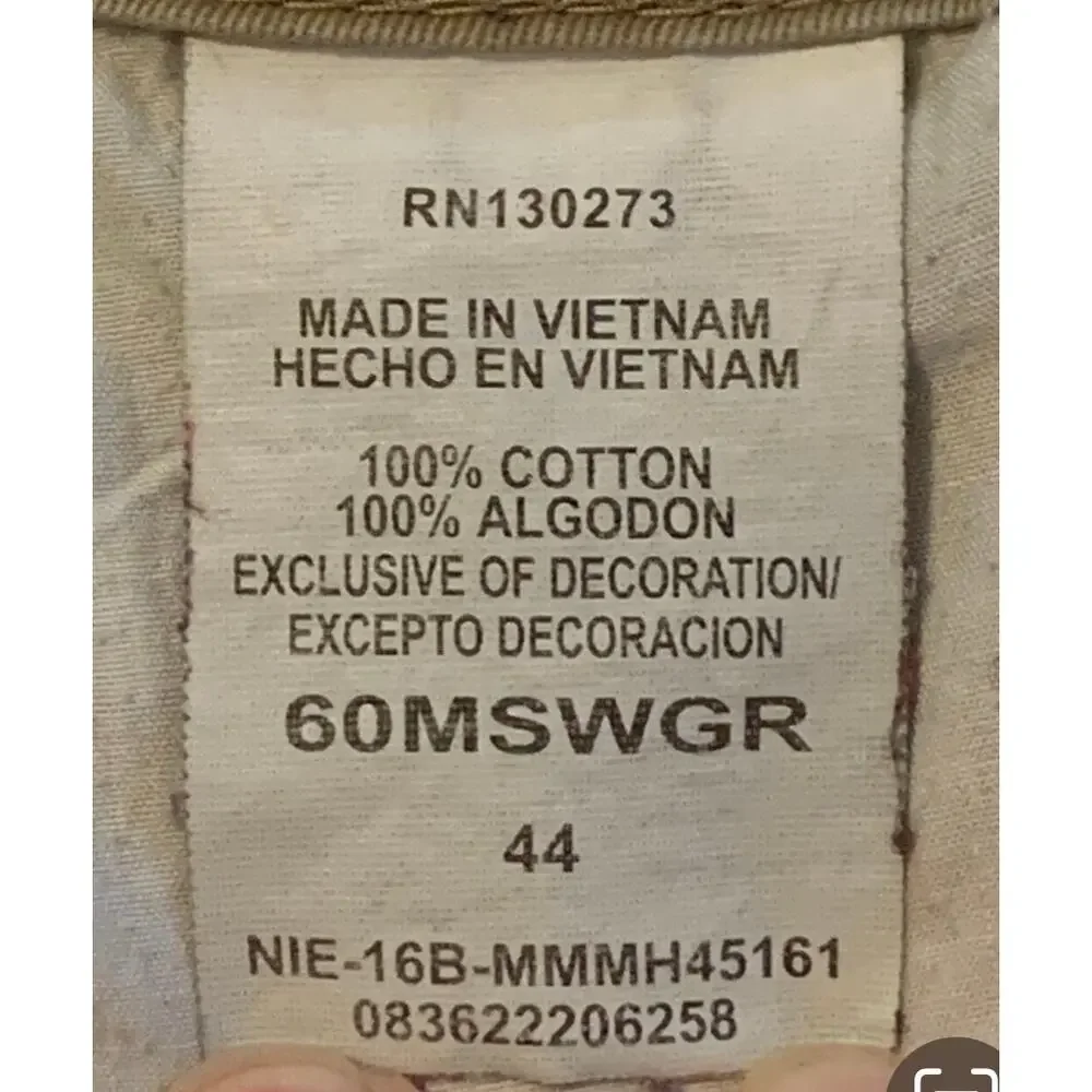 Wrangler Authentics Mens Classic Cargo Shorts Khaki Tan 44 Outdoors Chore Hiking